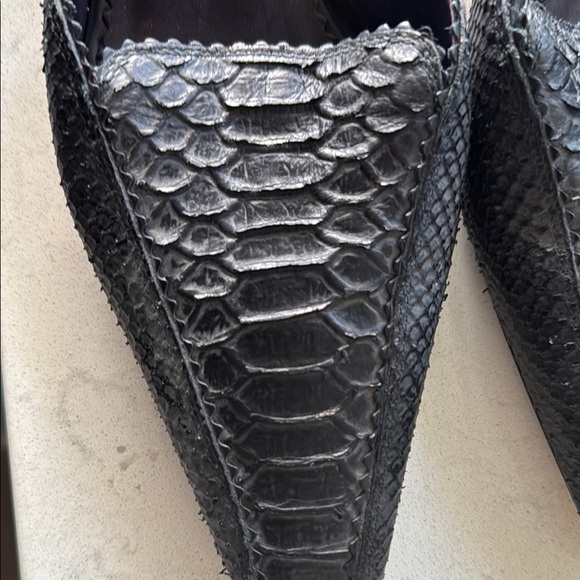 Donald J. Pliner Black Textured Mules - Picture 5 of 5
